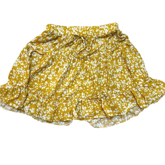 mittoshop Dresses & Skirts - Mittoshop Floral Yellow Skirt